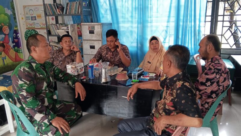 Pencurian buah sawit Semakin memarak, Koramil 05/BD Mengadakan Rapat Dengan Aparat Desa