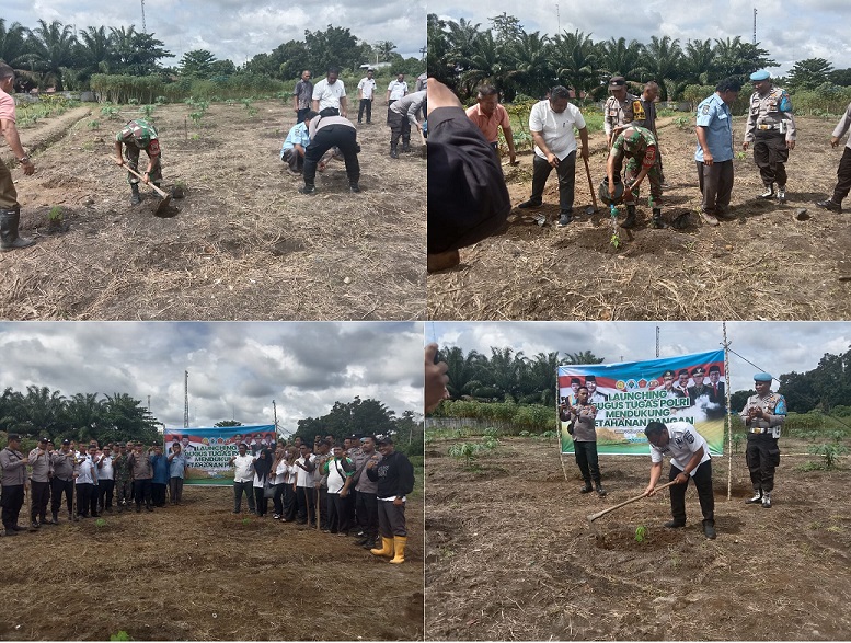 Koramil 05/BD Menghadiri Kegiatan Launching Gugus Tugas Polri Mendukung Ketahanan Pangan