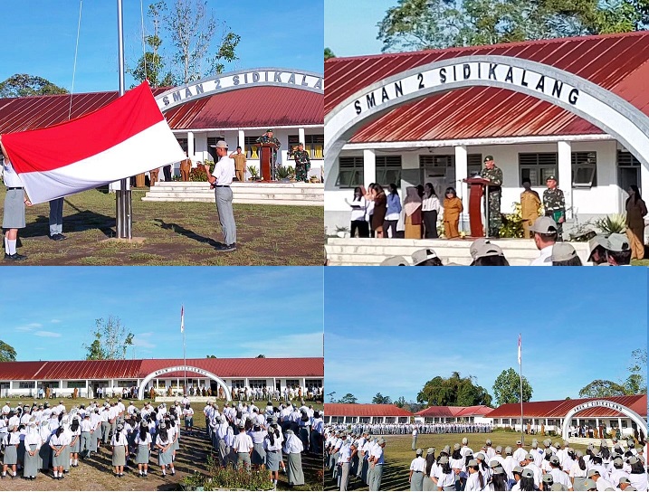 Dandim 0206/Dairi Pimpin Upacara Bendera Di SMAN 2 Sidikalang