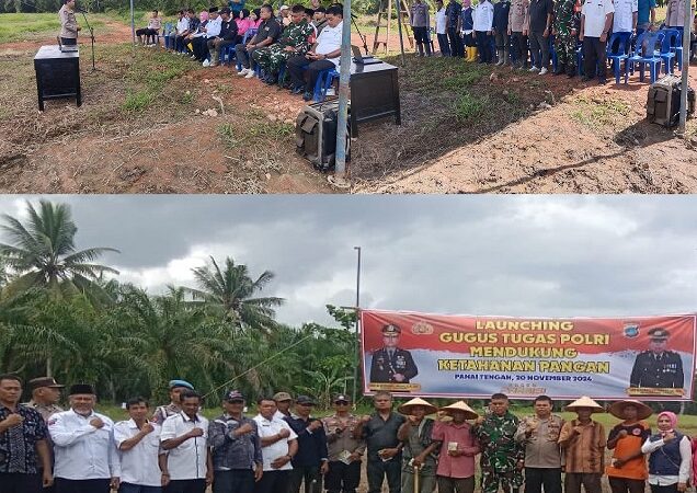 Babinsa Koramil 04/Labuhanbilik Hadiri Launching Gugus Tugas Polri Mendukung Ketahanan Pangan