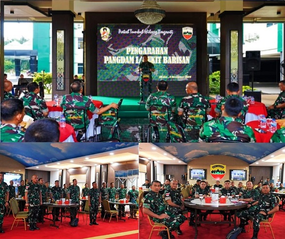 Danrem 032/Wbr  Mengikuti Entry Briefing dan Pengarahan Bersama Teman Sejati Pangdam I/BB