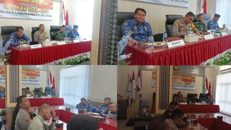 Danramil 12/LP Hadiri Rapat Koordinasi Lintas Sektoral OPS Lilin Toba 2024 Di Mapolres Labusel