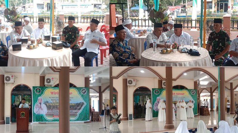 Pelda Sugianto Hadiri Acara Wirid Akbar dan Syukuran Renovasi Masjid At Taqwa di Perkebunan Marbun Selatan