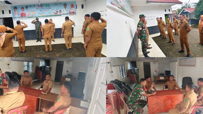 Dukung Hanpang, Babinsa Koramil 07/ AKB Pimpin Apel pagi di Kantor Desa Meranti Omas