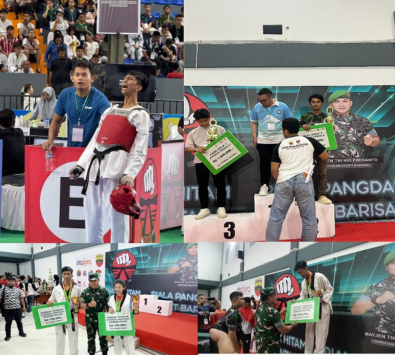 Tim Tiger Sumatera Binjai Raih Prestasi Gemilang di Kejuaraan Taekwondo Piala Pangdam I/BB 2025
