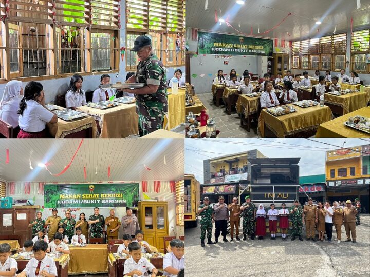 Kodam I/BB Dukung Prestasi Siswa SD di Tuntungan Melalui Program Makan Sehat Bergizi