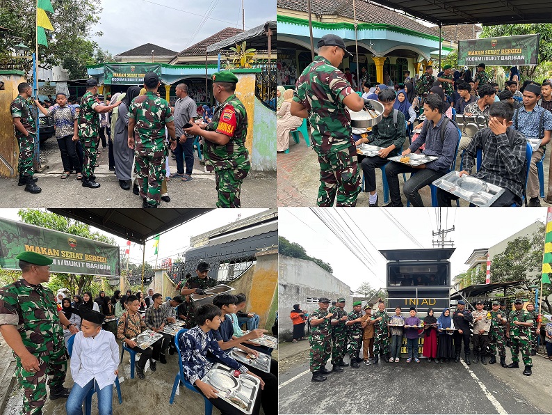 Kodam I/BB Gelar Program Makan Sehat Bergizi untuk Anak Yatim dan Kaum Duafa di Panti Asuhan Ar-Marhamah, Medan