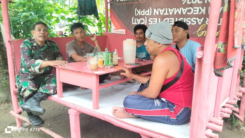 Melalui Komsos, Koramil 05/BD Ingatkan Warga Antisipasi Kebakaran