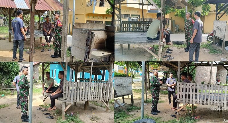 Babinsa Koramil 11/KP, Komsos Bersama Masyarakat, Beri Wawasan Bahaya Narkoba