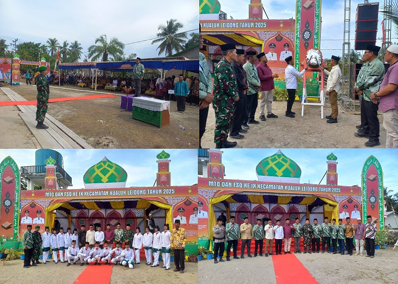 Wadanramil 02/TL Hadiri Acara MTQ Tingkat Kecamatan Kualuh Leidong