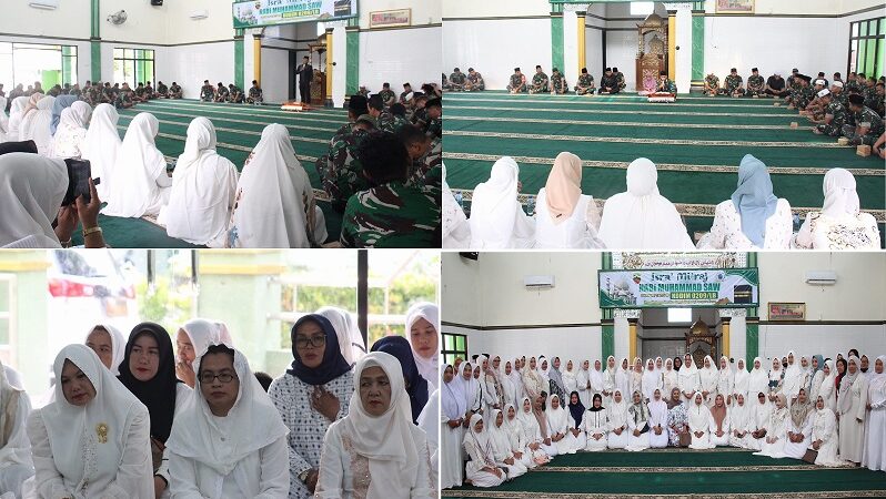 Kodim 0209/Labuhanbatu Gelar Peringatan Isra’ Mi’raj 1446 H di Masjid Baitul Hikmah