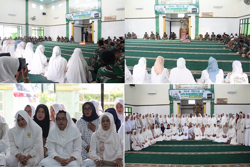 Kodim 0209/Labuhanbatu Gelar Peringatan Isra’ Mi’raj 1446 H di Masjid Baitul Hikmah