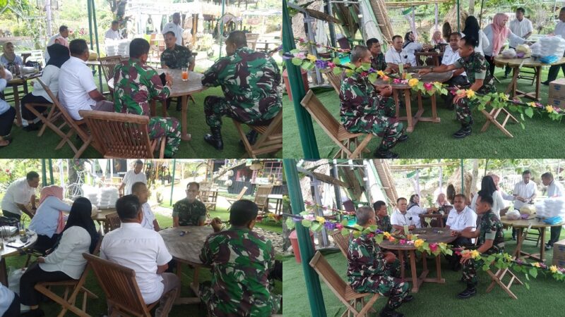 Pererat Silaturahmi, Koramil 12/LP Hadiri Undangan Kecamatan Sungai Kanan