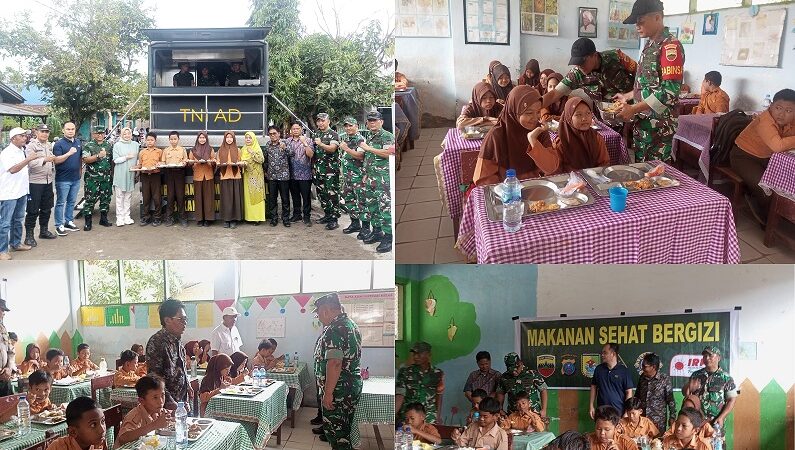 Kodam I/BB Dukung Prestasi Siswa SD 101950 Desa Tanah Melalui Program Makan Sehat Bergizi