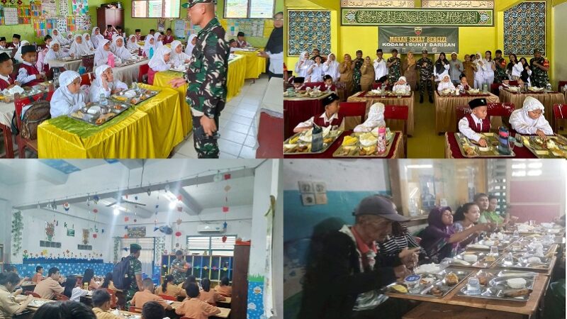 Kodam I/BB Luncurkan Program Makan Sehat untuk Siswa MIN 12 Medan Tembung