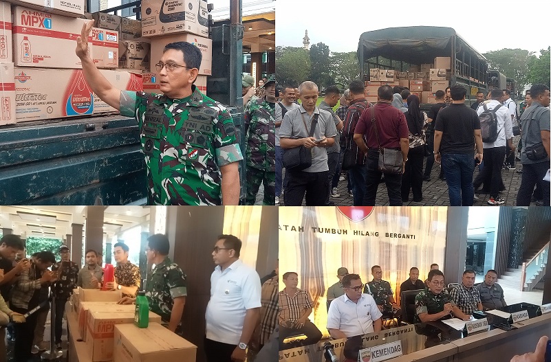 Kodam I/BB Gerebek Gudang Oli Palsu Senilai Rp11,6 Miliar Lebih di Deli Serdang