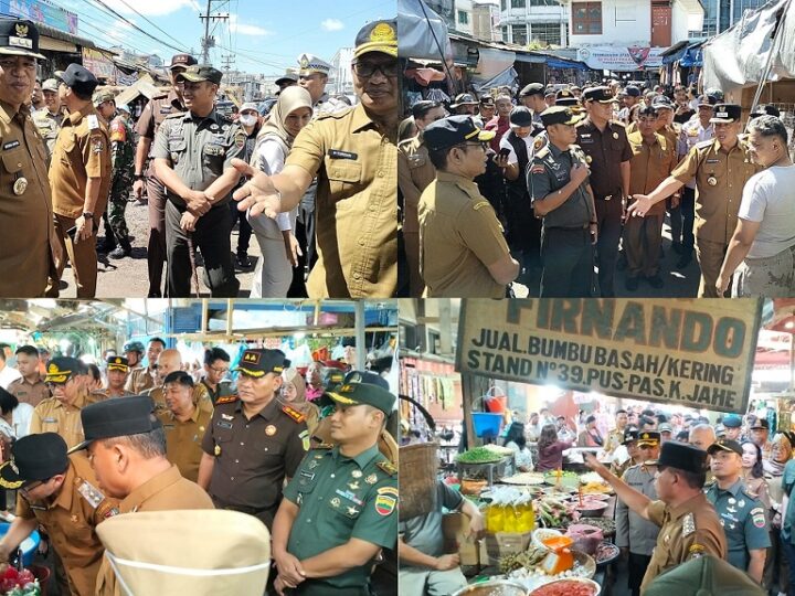 TNI, Kodim 0205/TK, Pemkab Karo, Polres Tanah Karo, Sidak Pasar, Kabanjahe Karo