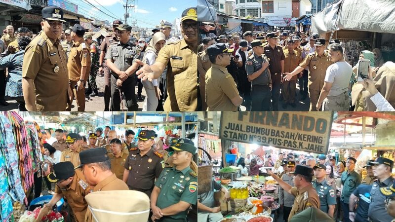 TNI, Kodim 0205/TK, Pemkab Karo, Polres Tanah Karo, Sidak Pasar, Kabanjahe Karo