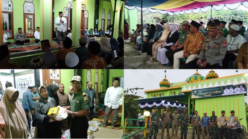 Danramil 04/Tigalingga Hadiri Safari Ramadan di Masjid Baiturrahman II, Pererat Silaturahmi dan Kepedulian Sosial