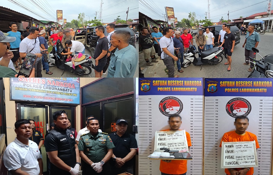 Hasil Kolaborasi Kodim 0209/LB dan Satnarkoba Polres Labuhanbatu, Amankan Seorang Pria Bawa Sabu dan Ekstasi