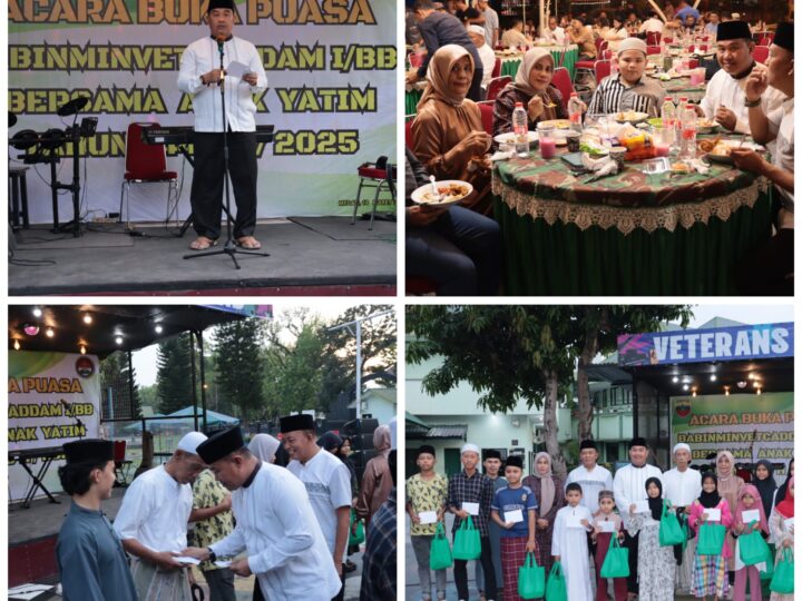 KELUARGA BESAR BABINMINVETCADDAM I/BB GELAR ACARA BUKA PUASA BERSAMA ANAK YATIM