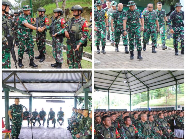 Pangdam I/BB Tinjau Latihan Proglatsiapops Satgas Pamtas Statis RI-PNG TA 2025