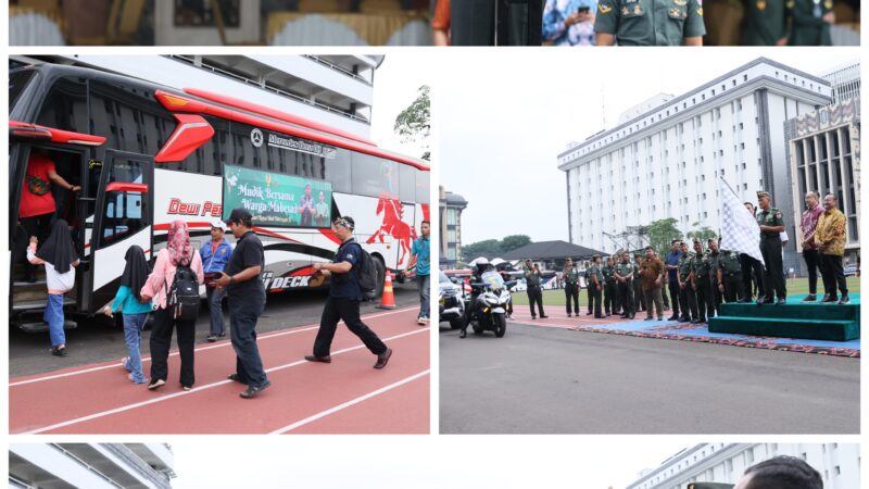 Lepas Ribuan Pemudik, TNI AD Lestarikan Tradisi Mudik Bersama Mabesad