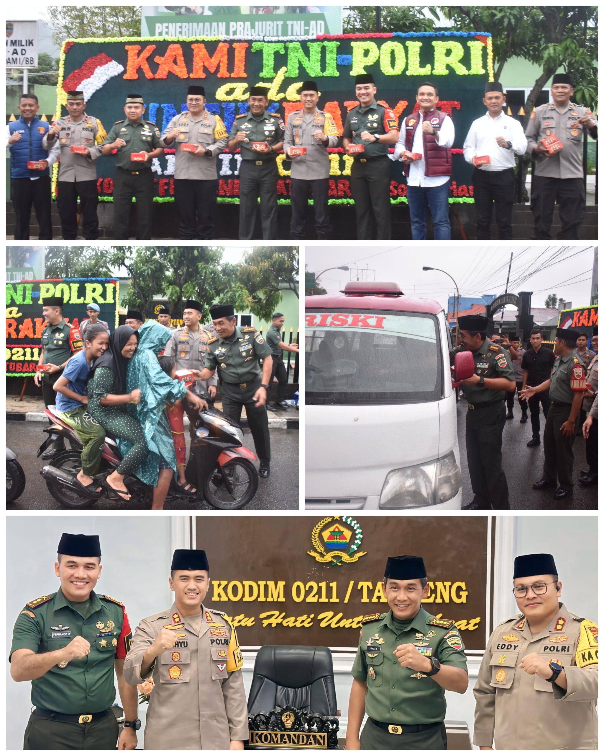 Berkah Ramadhan Bersama Danrem 023/KS TNI-Polri Berbagi Takjil