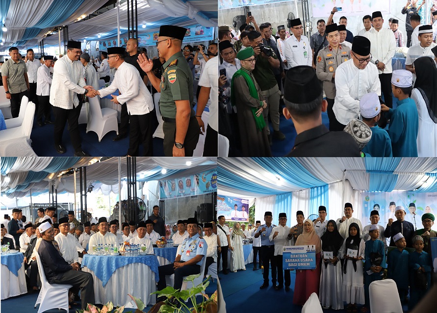 Kasdam I/BB Hadiri Safari Ramadhan Pemprov Sumut di Medan Denai