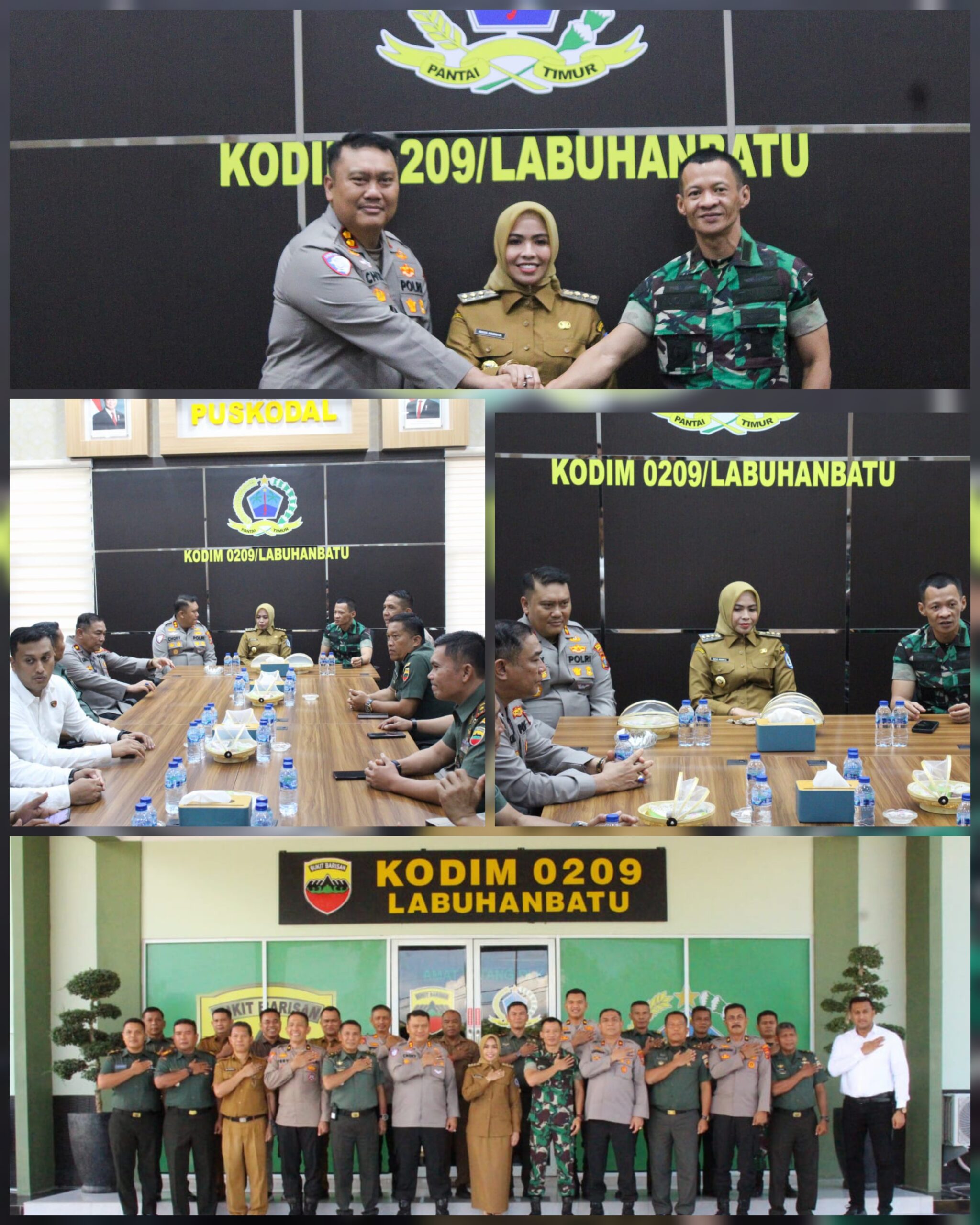 Dandim 0209/Labuhanbatu Terima Kunjungan Silaturahmi Bupati dan Kapolres Labuhanbatu