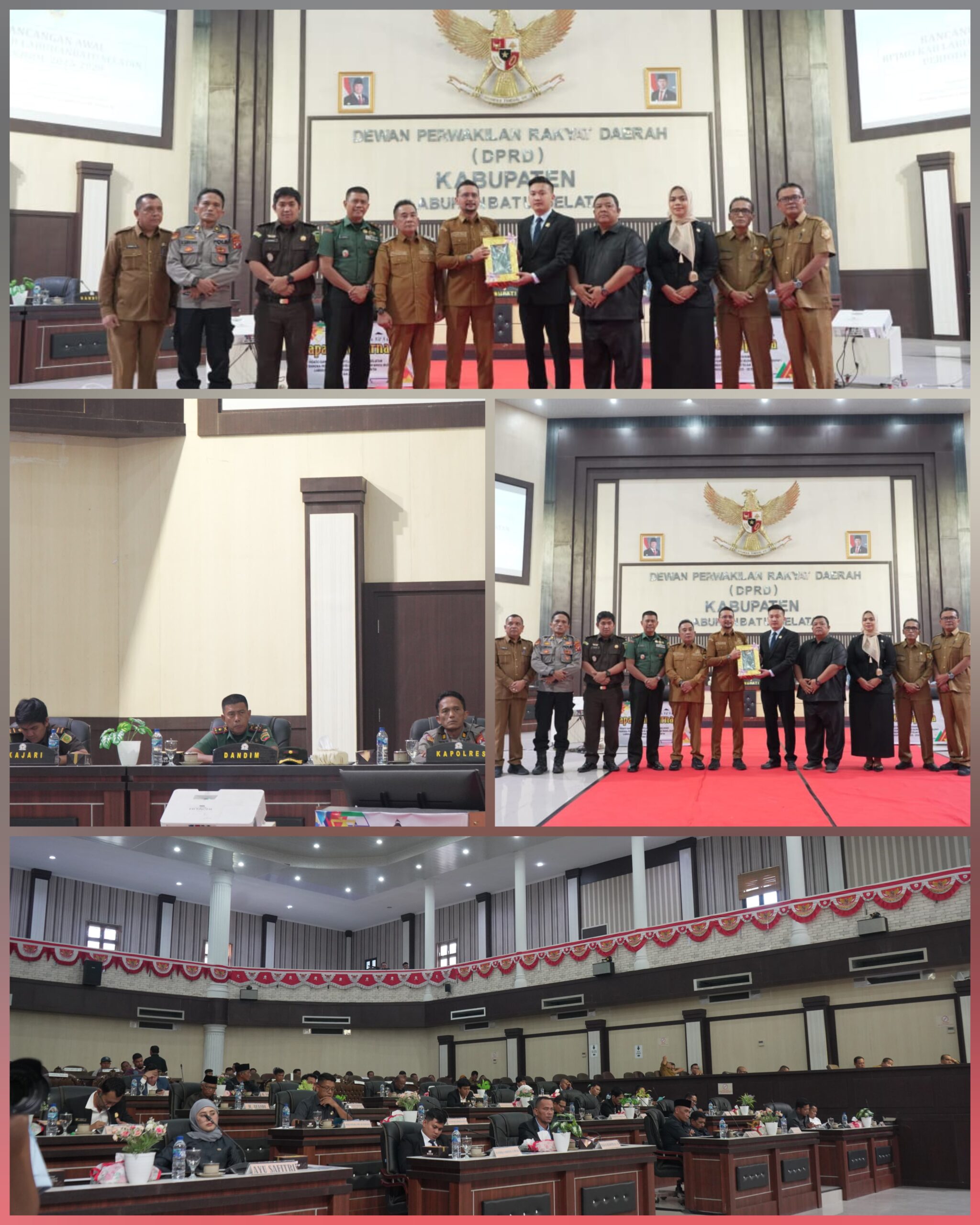 Danramil 11/ KP mewakili Dandim 0209/ LB Hadiri Kegiatan Rapat Paripurna tentang Rencana Awal RPJMD tahun 2025-2029