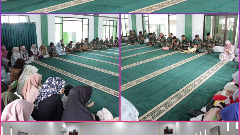 Kodim 0209/Labuhanbatu Gelar Doa Bersama dan Bintal Rohani Rutin Bulanan