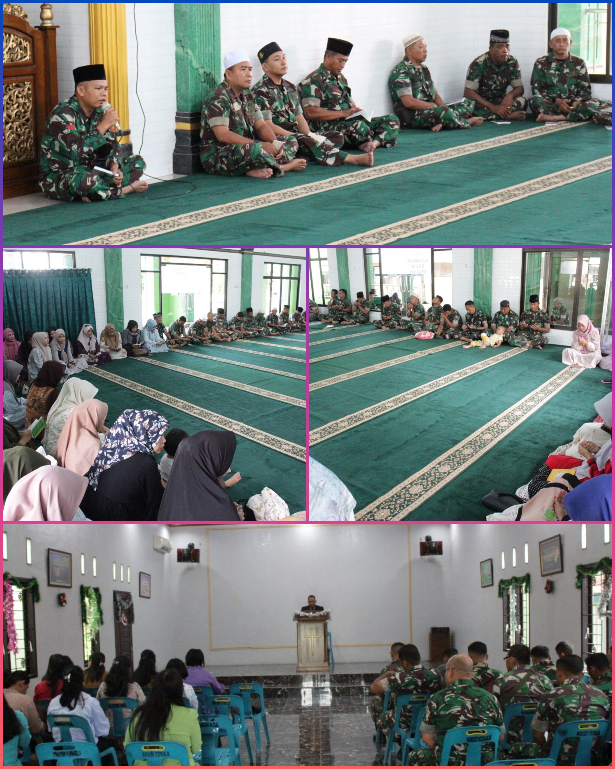 Kodim 0209/Labuhanbatu Gelar Doa Bersama dan Bintal Rohani Rutin Bulanan
