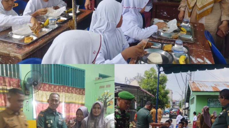 Kodam I/BB Dukung Pendidikan Berkualitas dengan Program Makan Bergizi di SD Al-Wasliyah 12 Medan Denai