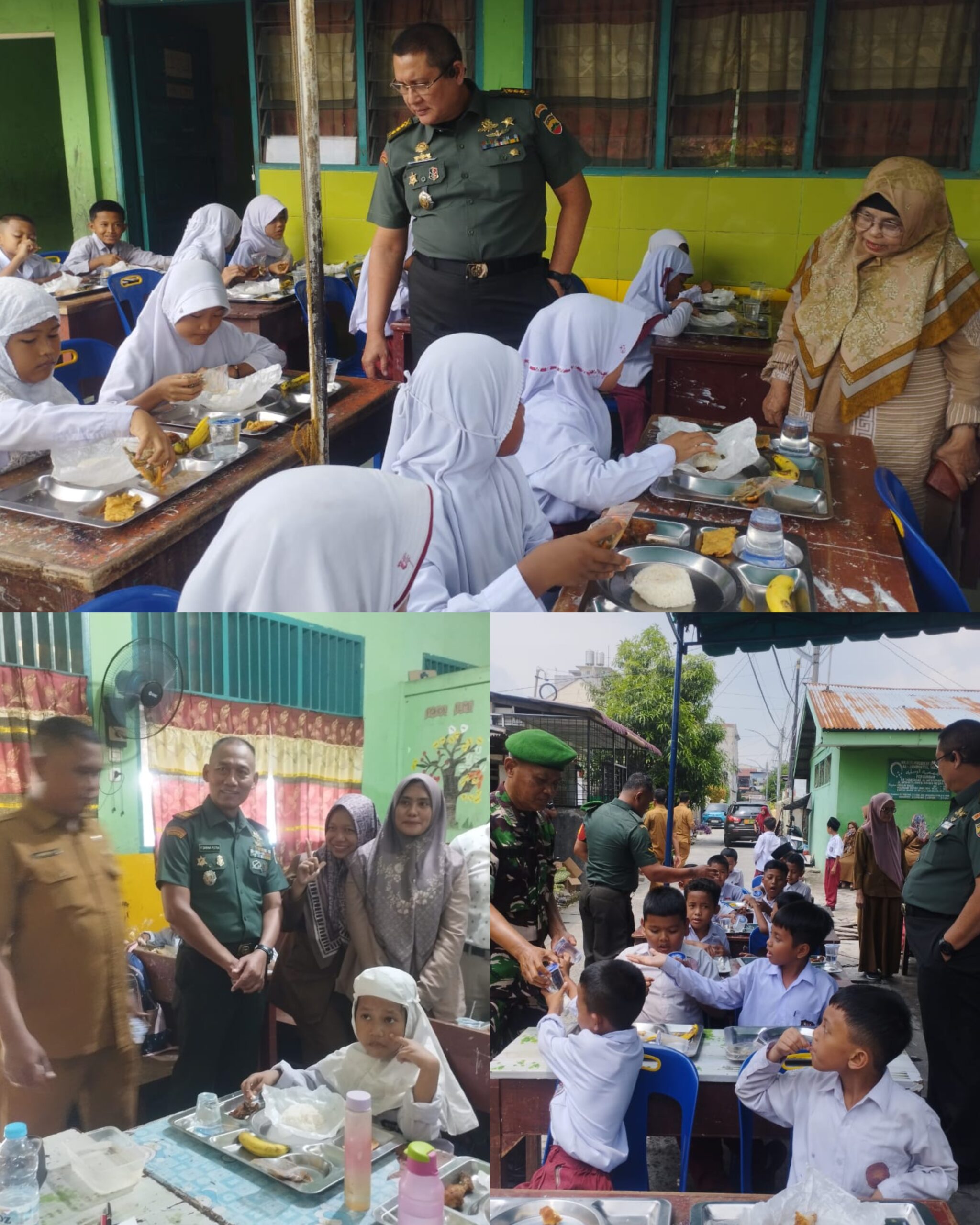 Kodam I/BB Dukung Pendidikan Berkualitas dengan Program Makan Bergizi di SD Al-Wasliyah 12 Medan Denai