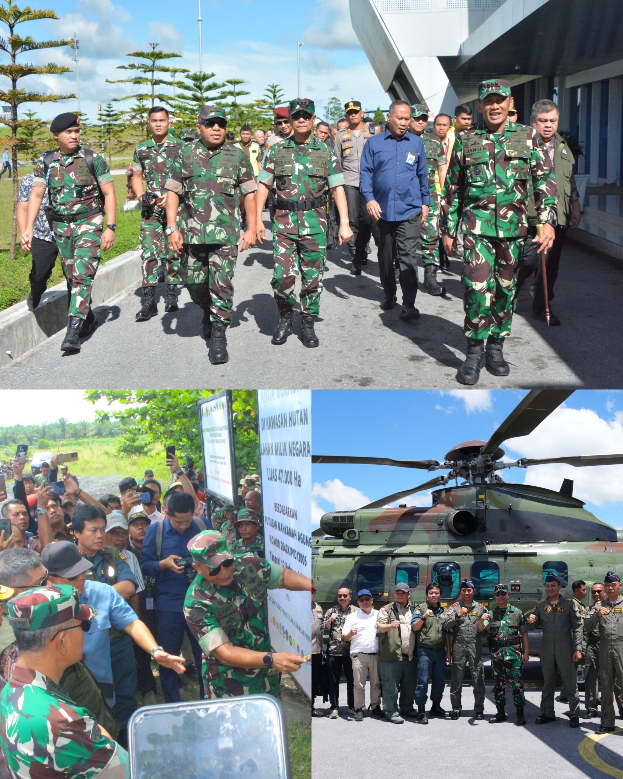 Irdam I/BB Dampingi Kasum TNI Dalam Penyerahan dan Penandatanganan Lahan PT. Torganda di Paluta