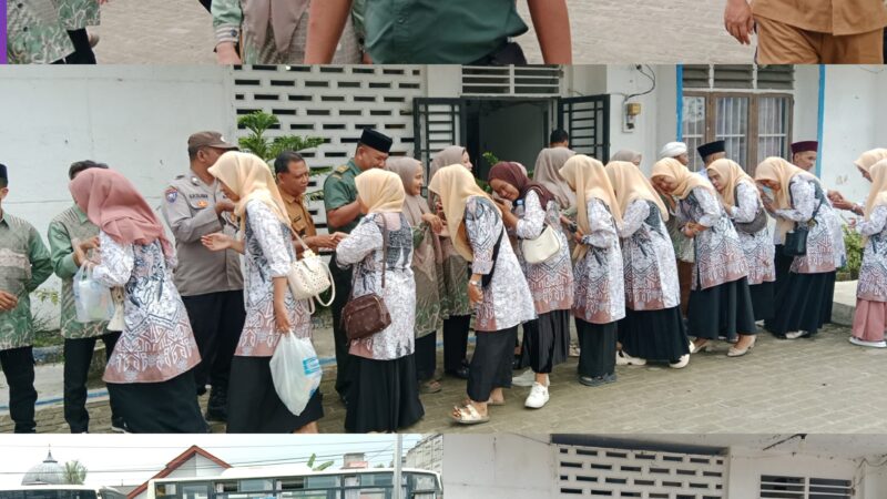 Babinsa Koramil 09/NL Hadiri Pelepasan Kontingen MTQ dan Festival Nasyid Kecamatan Bilah Hilir Tahun 2025