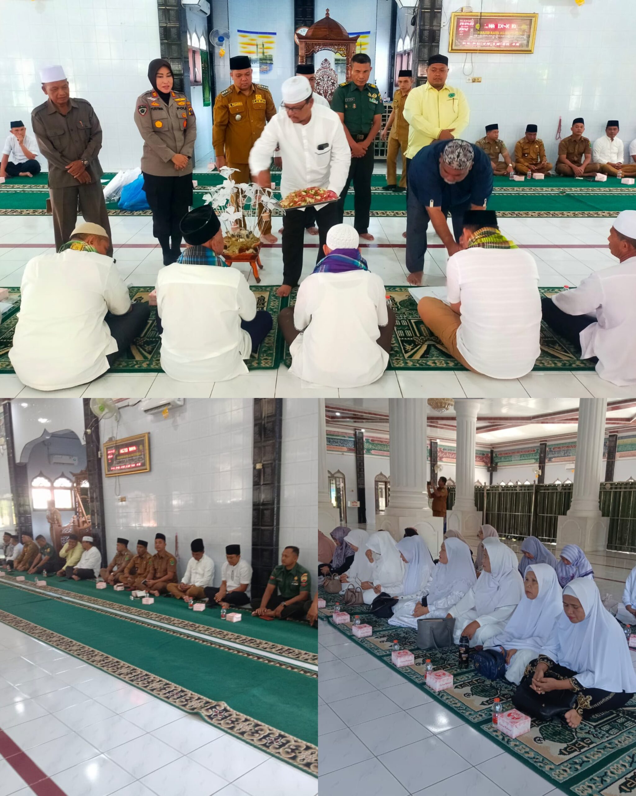 Dalam Meningkatkan Hubungan Silaturrahmi Bersama Warga dan Forkopimca, Danramil Menghadiri Upah upah Jamaah Haji