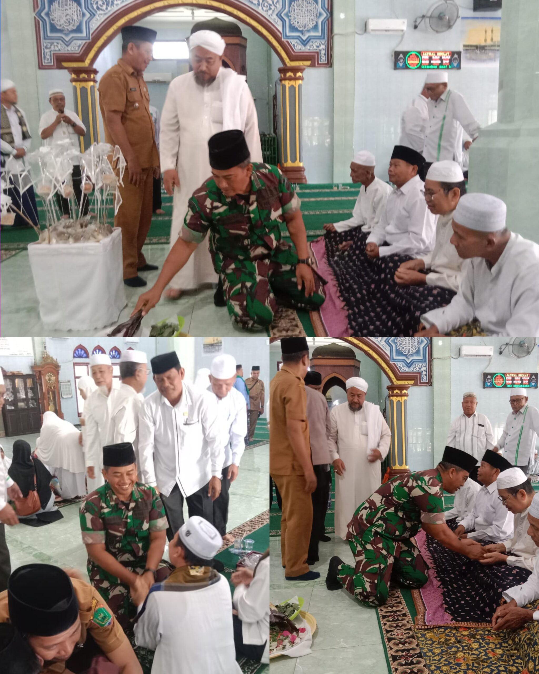 Tingkatkan Silaturahmi, Forkopimca dan Danramil 06/MB Hadiri Acara upah-upah Calon Jamaah Haji wilayah Marbau