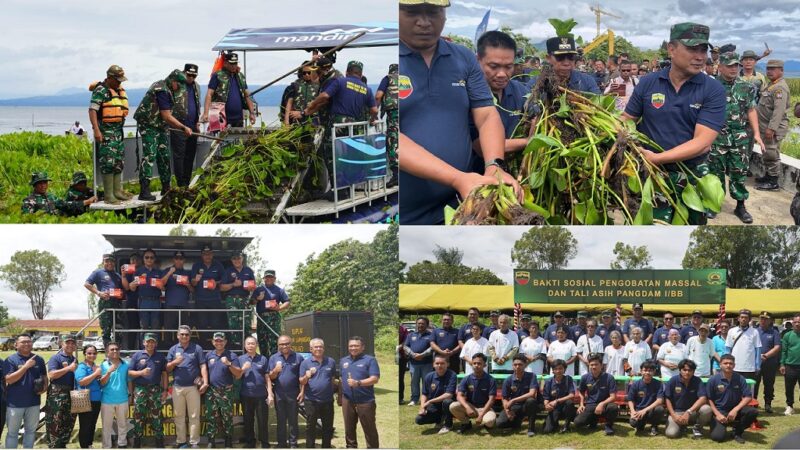 Kodam I/BB bersama 7 Bupati Sumut Gaungkan Pelihara Kelestarian Danau Toba