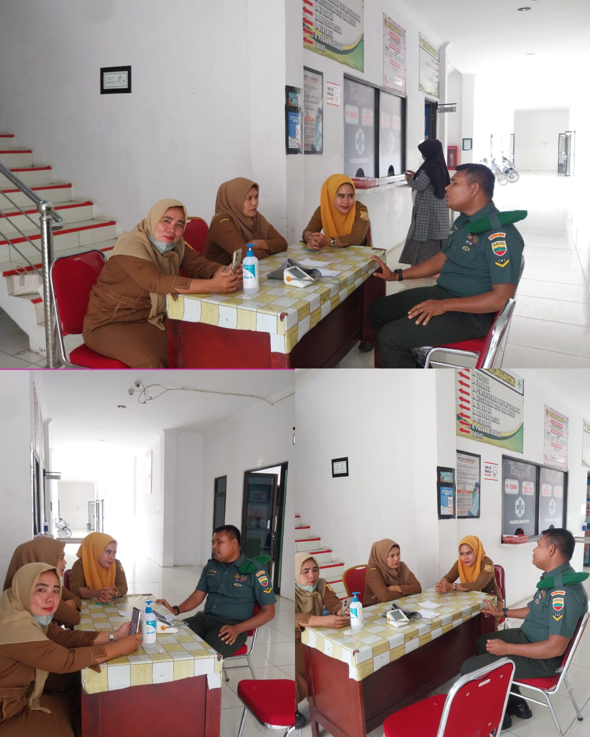 Peduli Dengan Stunting, Koramil 12/LP Laksanakan Komsos Bahas Penanganannya di Puskesmas Langga Payung