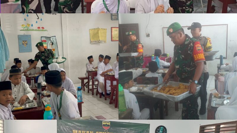 Bantu Pertumbuhan Anak – Anak Sekolah, Kodam I/BB Beri Gizi Seimbang