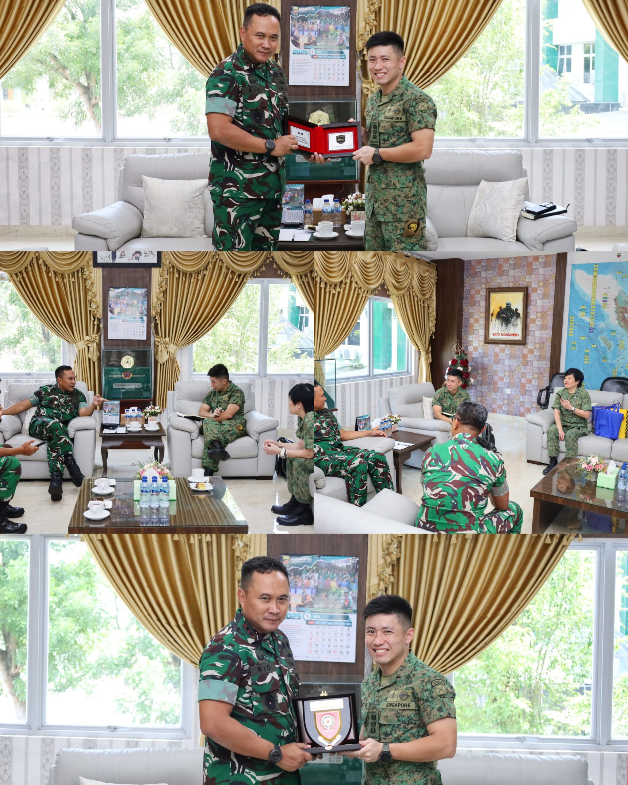 Pangdam I/BB Terima Atase Darat Singapura, Bahas Rencana PIP dan Penguatan Kerja Sama