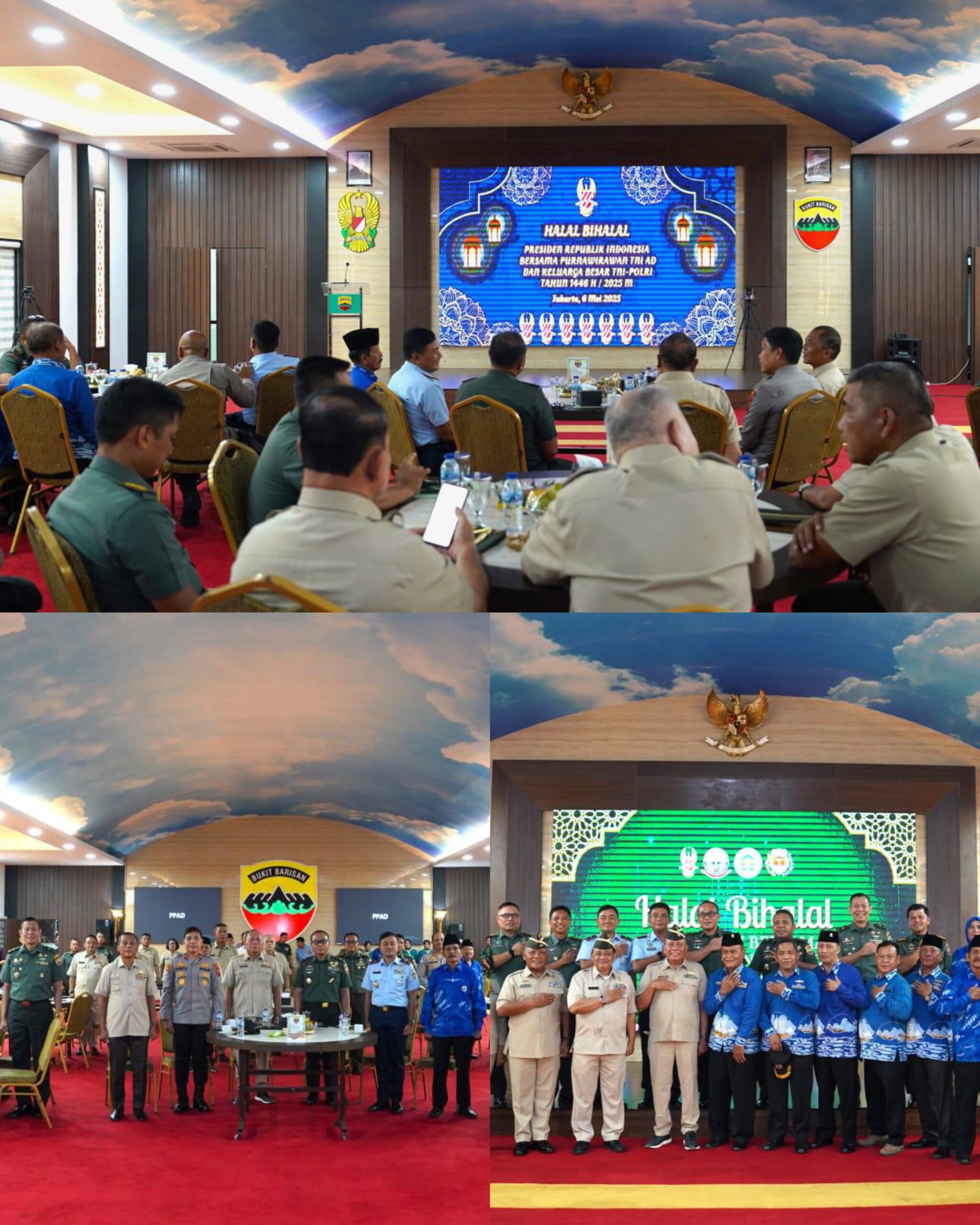 Kasdam I/BB Hadir Secara Virtual Halal Bihalal Presiden RI Bersama Purnawirawan TNI-Polri