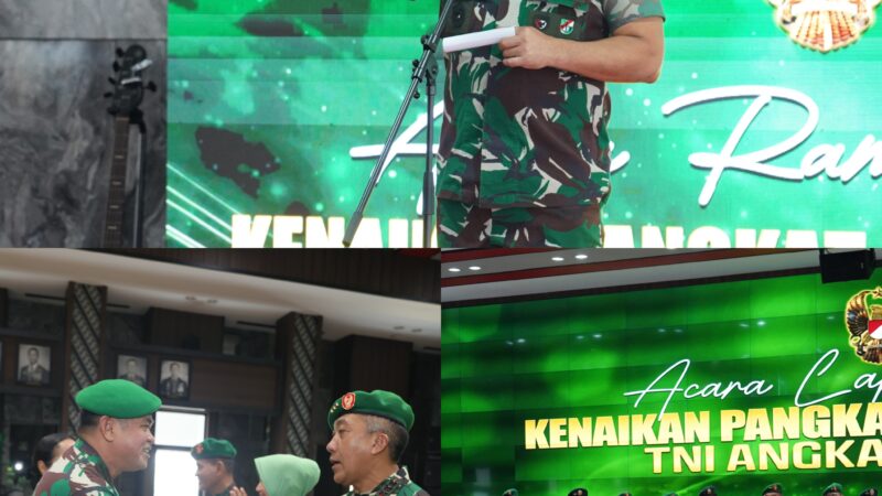 22 Pati TNI AD Naik Pangkat, Kasad: Di Balik Kebanggaan Ada Tanggung Jawab Lebih Besar