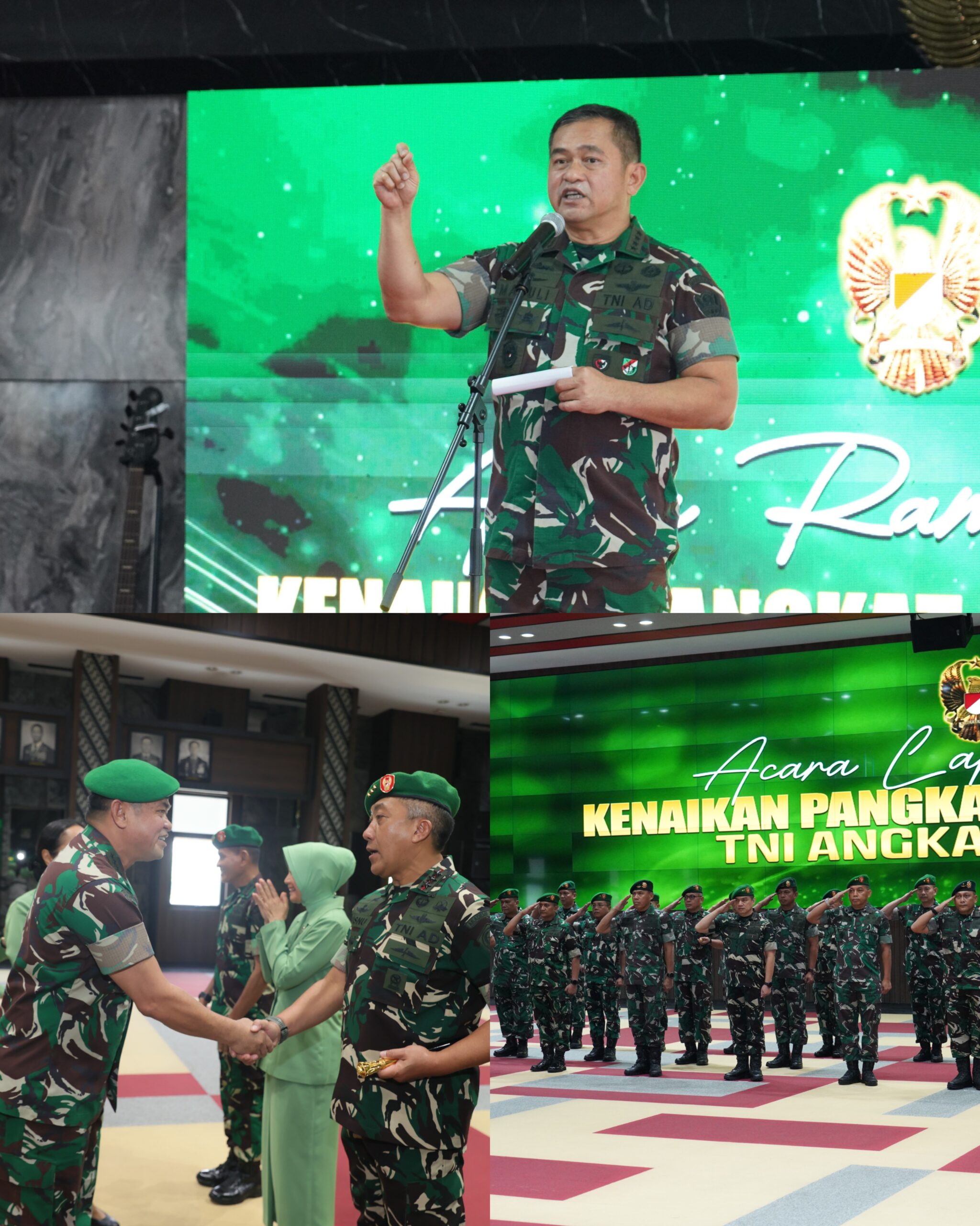 22 Pati TNI AD Naik Pangkat, Kasad: Di Balik Kebanggaan Ada Tanggung Jawab Lebih Besar