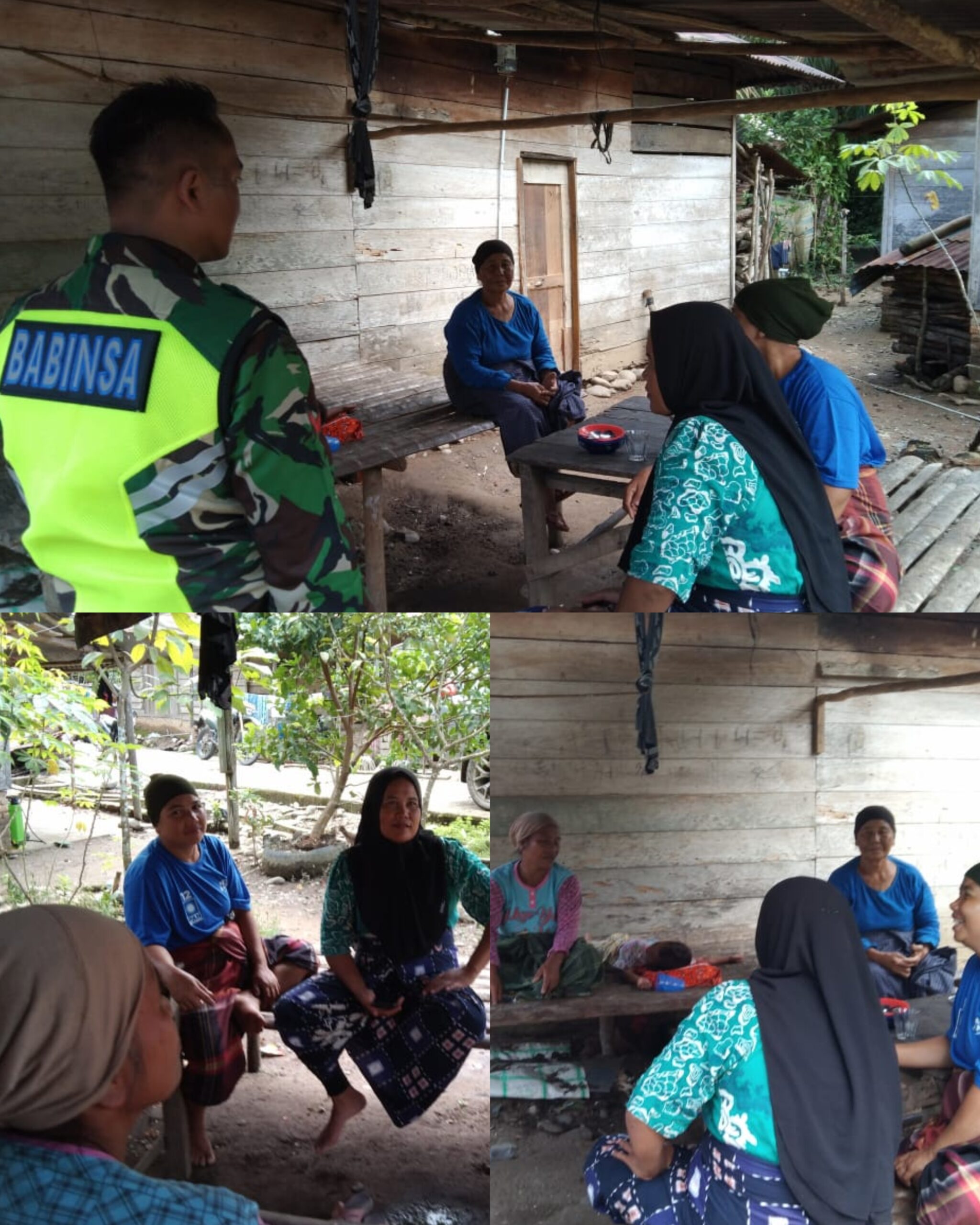 Babinsa Koramil 12/LP Laksanakan Penyuluhan Imunisasi Balita Secara Door to Door di Desa Binaan
