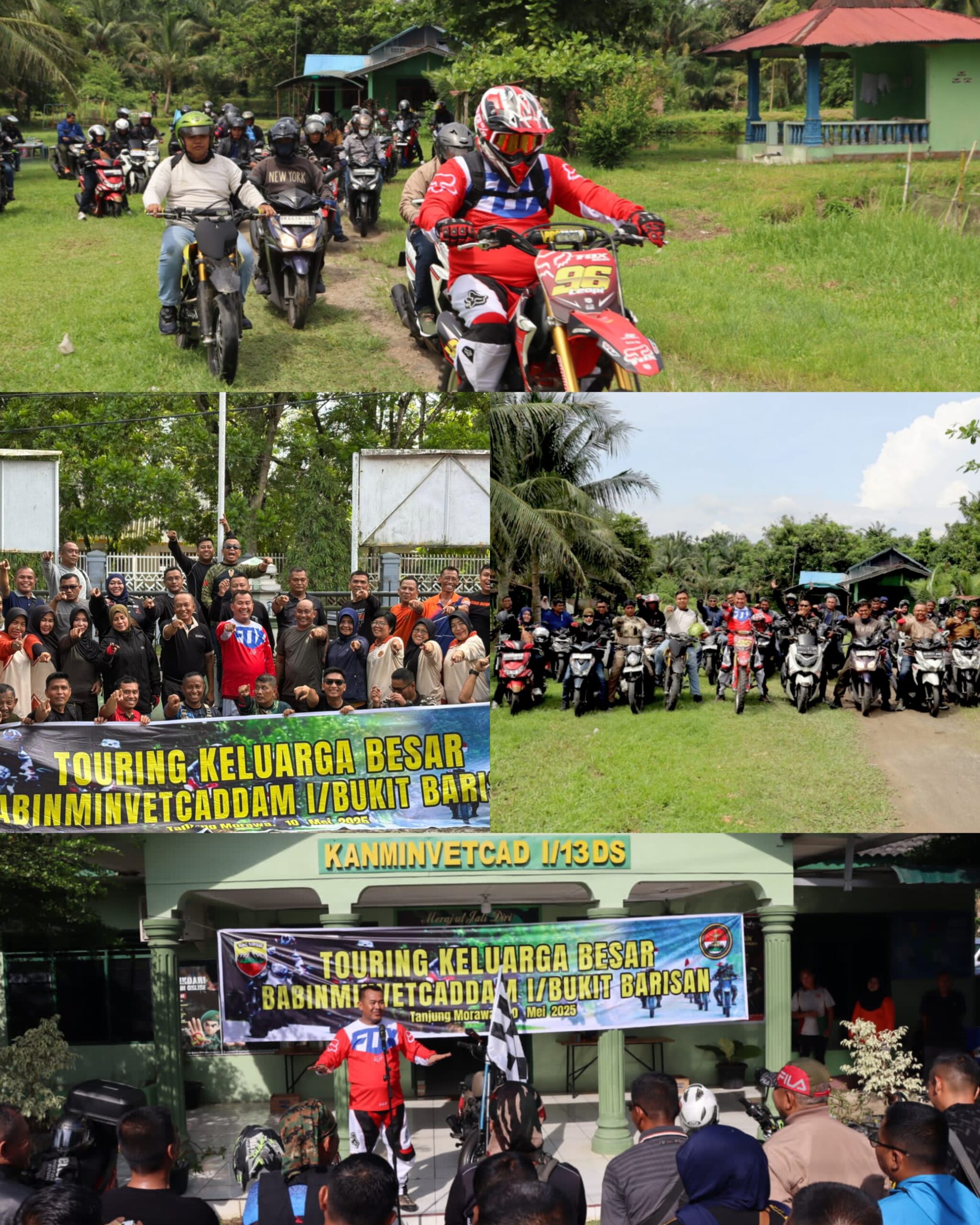 TOURING PERDANA KELUARGA BESAR BABINMINVETCADDAM I/BB RAJUT KEBERSAMAAN DAN MEMUPUK JIWA KORSA
