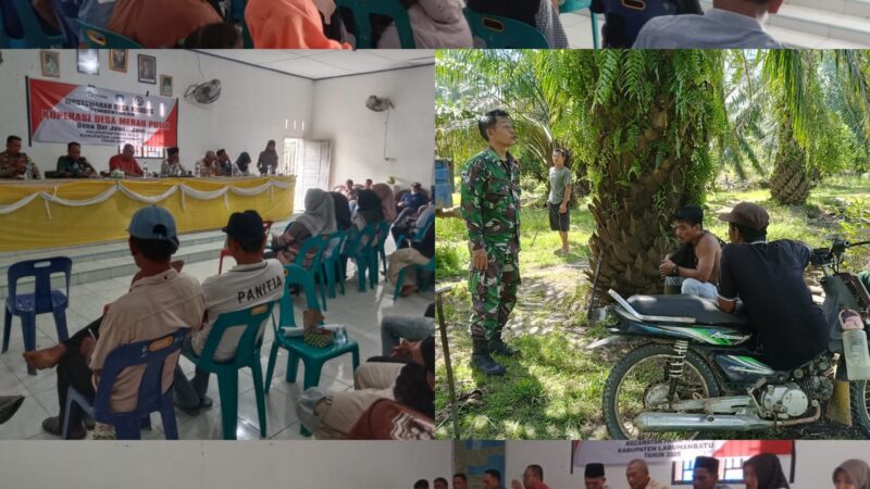 Bati Tuud Koramil 04/LB Hadiri Musdesus Pembentukan Koperasi Desa Merah Putih di Desa Sei Jawi-Jawi