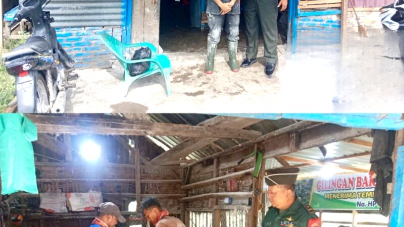 Babinsa Koramil 13/AN Dukung Pengembangan UMKM Alat Penggilingan Bakso Mandiri